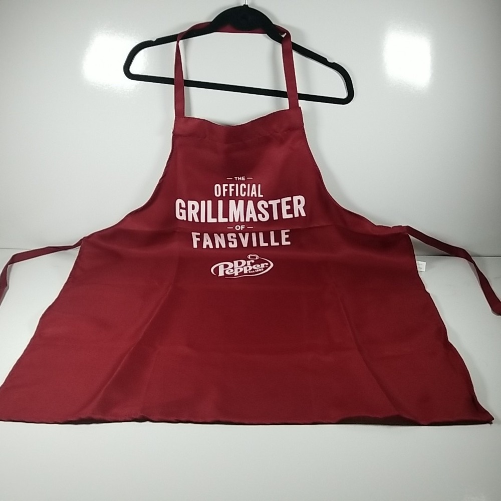 The Official Grillmaster of Fansville" Dr Pepper apron
